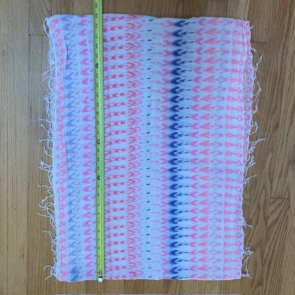 American Eagle lightweight Pink, purple and white cotton infinity scarf - Picture 4 of 4